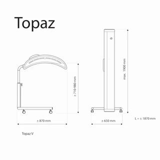 Jednostranné solárium Hapro Topaz 12 V (starý model)