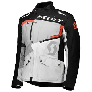 Motorcycle Jacket SCOTT Dualraid DP - Grey-Yellow - Titanium Grey/Orange