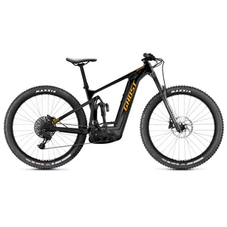 Celoodpružený elektrobicykel Ghost E-Riot AM CF/AL 160/160 Advanced B750 - model 2023 - Black/Orange