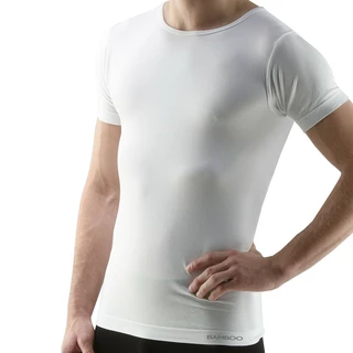 Pánske tričko s krátkym rukávom EcoBamboo - čierna - biela