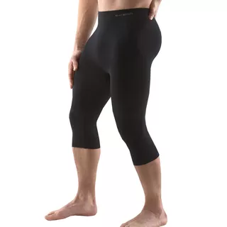 Unisex capri legíny EcoBamboo - černá - černá