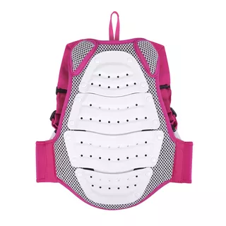 Childrens Back Protector Etape Junior Fit - Black-Blue - White-Pink