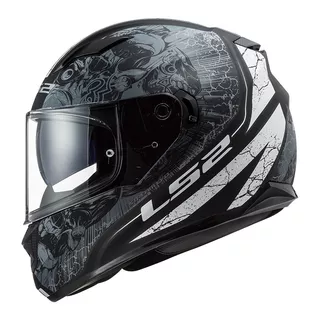 Moto prilba LS2 FF320 Stream Evo Throne Black Titanium - Throne Black Titanium