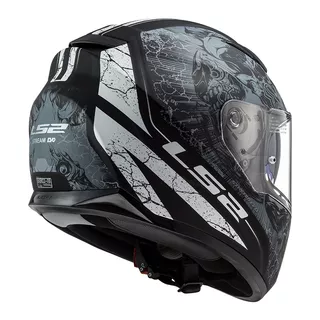 Moto prilba LS2 FF320 Stream Evo Throne Black Titanium - Throne Black Titanium