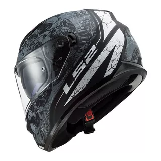 Moto přilba LS2 FF320 Stream Evo Throne Black Titanium - Throne Black Titanium