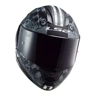 Motorcycle Helmet LS2 FF320 Stream Evo Throne Black Titanium