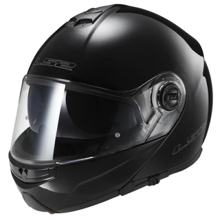 Tilting Moto Helmet LS2 Strobe - M (57-58) - Black Glossy