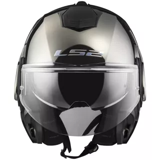 Flip-Up Motorcycle Helmet LS2 FF399 Valiant Chrome