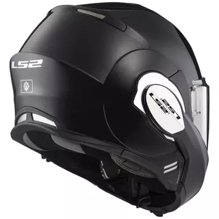 Flip-Up Motorcycle Helmet LS2 FF399 Valiant - Gloss Black