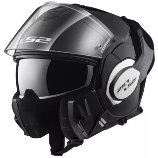 Flip-Up Motorcycle Helmet LS2 FF399 Valiant - Noir Matt Black