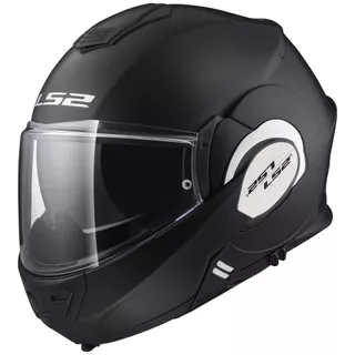 Flip-Up Motorcycle Helmet LS2 FF399 Valiant - Matt Black