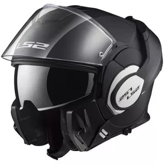 Flip-Up Motorcycle Helmet LS2 FF399 Valiant - Noir Matt Black