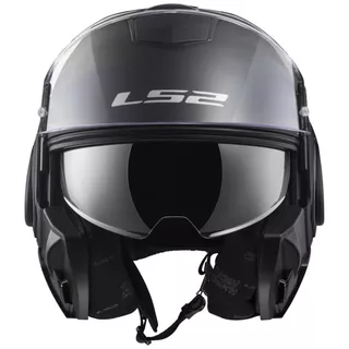 Flip-Up Motorcycle Helmet LS2 FF399 Valiant - Titanium