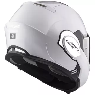 Flip-Up Motorcycle Helmet LS2 FF399 Valiant - Gloss Black