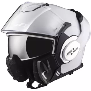 Flip-Up Motorcycle Helmet LS2 FF399 Valiant - Matt Black