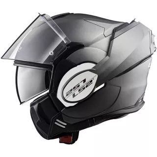 Flip-Up Motorcycle Helmet LS2 FF399 Valiant - Matt Black