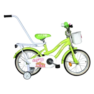Gyermek kerékpár Majdller Funny 16" - rózsaszín - zöld