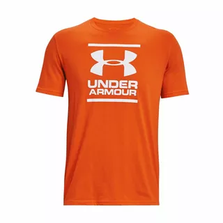 Men’s T-Shirt Under Armour GL Foundation SS T - Tech Blue - Orange