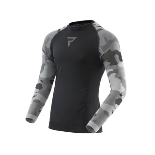Moto thermo triko Rebelhorn Freeze II Jersey - černá-kamufláž - černá-kamufláž
