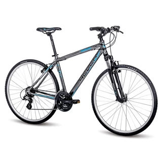 Pánsky crossový bicykel 4EVER Gallant 28" - model 2016 - strieborno-modrá - strieborno-modrá