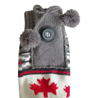 Heated Sock Slippers Glovii GQ4 - Grey-Red