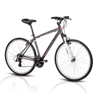 Crossový bicykel 4EVER Gallant 2014 - šedo-červená - šedo-červená
