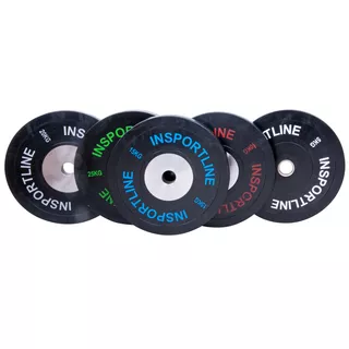 Gumis súlytárcsa szett inSPORTline Bumper Plate 2x 5-25 kg