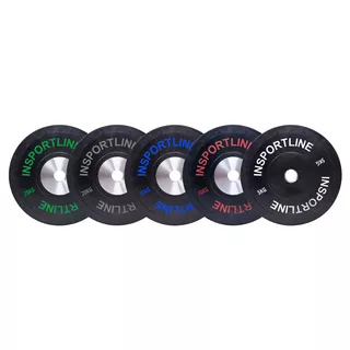 Gumis súlytárcsa szett inSPORTline Bumper Plate 2x 5-25 kg