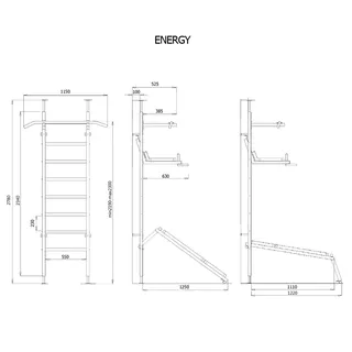 Wall Bars BenchK Energy