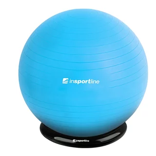 Gymnastický míč inSPORTline Top Ball 65 cm se základnou BallBase - modrá