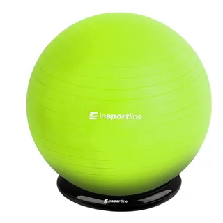 Gymnastický míč inSPORTline Top Ball 65 cm se základnou BallBase - zelená