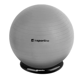 Gymnastický míč inSPORTline Top Ball 65 cm se základnou BallBase - šedá