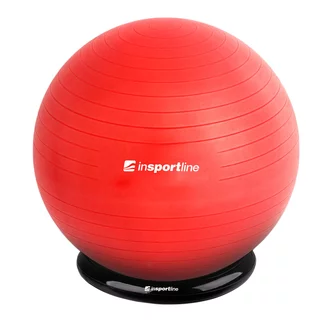 Gymnastický míč inSPORTline Top Ball 65 cm se základnou BallBase - červená