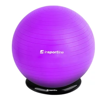Gymnastický míč inSPORTline Top Ball 65 cm se základnou BallBase - fialová