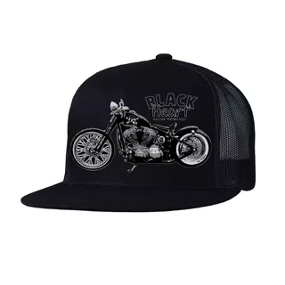 Baseball sapka BLACK HEART Bastard Bobber Trucker - fehér