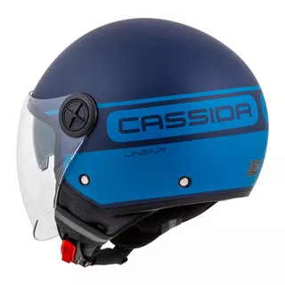 Motorradhelm Cassida Handy Plus Linear blau matt/dunkelblau