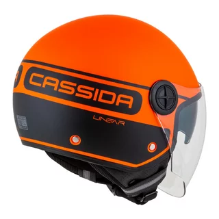 Moto prilba Cassida Handy Plus Linear oranžová matná/čierna