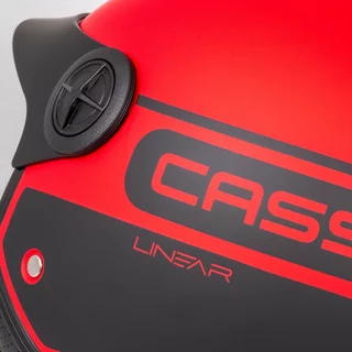 Moto prilba Cassida Handy Plus Linear červená matná/čierna