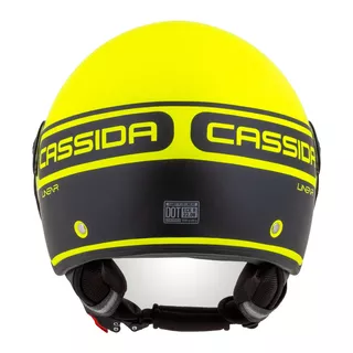 Motorcycle Helmet Cassida Handy Plus Linear Pearl Fluo Yellow/Matte Black