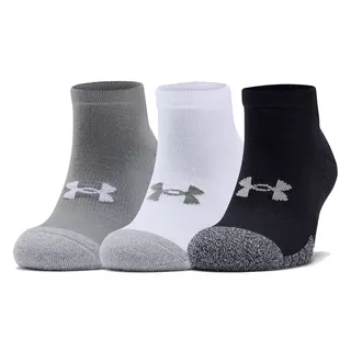 Unisex Low-Cut Socks Under Armour HeatGear – 3 Pairs - White - Steel