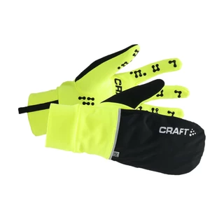 2-in-1 Gloves CRAFT ADV Hybrid Weather - Yellow