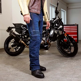 Men’s Motorcycle Jeans W-TEC Biterillo - Blue, XXL