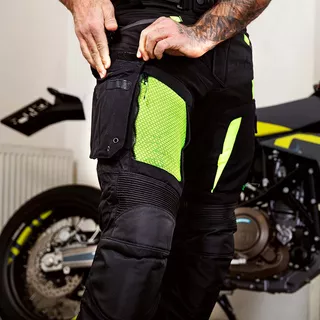 Motorcycle Pants W-TEC Aircross - Black-Gold