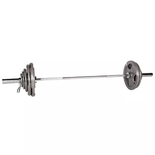 Olympic Plate-Loaded Dumbbell Set inSPORTline Hamerton 182 cm/50 mm 80 kg