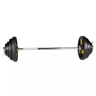 Olimpiai súlyzó szett inSPORTline Biceps Herk 120 cm/50 mm 45 kg