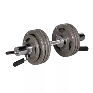 Olympijský nakládací set inSPORTline Hamerton 180 cm+50 cm/50 mm 7,5-150kg