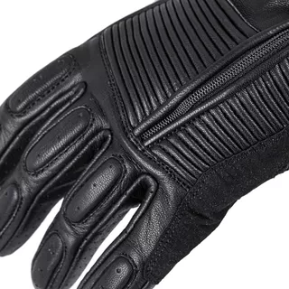 Leather Motorcycle Gloves W-TEC Mareff - Black