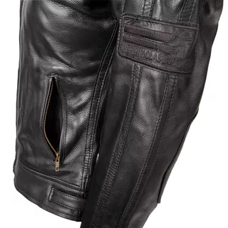 Dámska kožená moto bunda W-TEC Urban Noir Lady