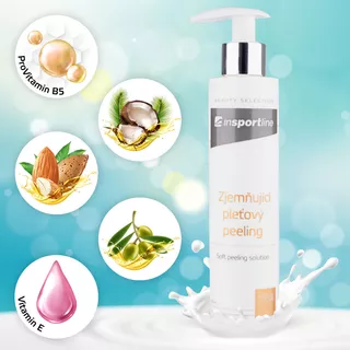 Zjemňujúci pleťový peeling inSPORTline 200 ml