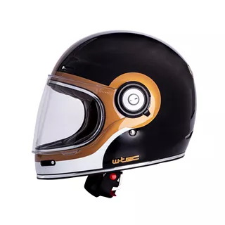 Moto prilba W-TEC V135 Fiber Glass Black